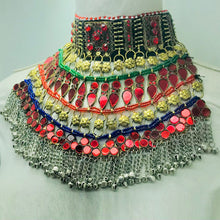 Load image into Gallery viewer, Handmade Vintage Boho Red Choker Necklace