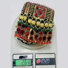 Load image into Gallery viewer, Handmade Vintage Boho Red Choker Necklace