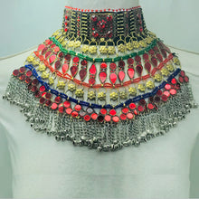 Load image into Gallery viewer, Handmade Vintage Boho Red Choker Necklace