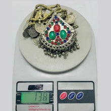 Load image into Gallery viewer, Handmade Vintage Coins Necklace Stones