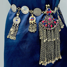 Load image into Gallery viewer, Coins Belly Dance Costume Statement Belt