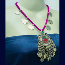 Load image into Gallery viewer, Handmade Vintage Tribal Pendant Necklace