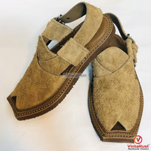 Load image into Gallery viewer, Handwoven Genuine Leather Peshawari Chappal