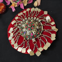 Load image into Gallery viewer, Red Ertugrul Inspired Hair Clip, Handmade Hair Pin