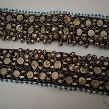 Load image into Gallery viewer, Tribal Anklet Pair With Silver Bells