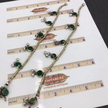 Load image into Gallery viewer, Anklets With Silver Bells, Tribal Anklet Pair