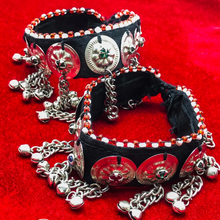 Load image into Gallery viewer, Tribal Glass Stones Anklets With Bells