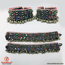 Load image into Gallery viewer, Tribal Kuchi Boho Bells Anklets