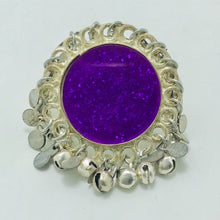 Load image into Gallery viewer, Ethnic Afghan Silver Kuchi Bells Ring, Statement Massive Ring