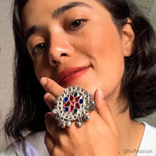 Load image into Gallery viewer, Tribal Massive Kuchi Ring, Handmade Ring