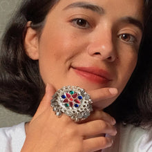 Load image into Gallery viewer, Tribal Massive Kuchi Ring, Handmade Ring