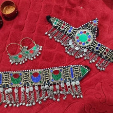 Load image into Gallery viewer, Tribal Vintage Antique-inspired jewelry set