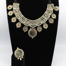Load image into Gallery viewer, Handmade Gold Coins Chokers And Earrings with Jewelry Set