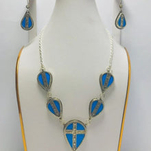 Load image into Gallery viewer, Tribal Turquoise Stones Jewelry Set
