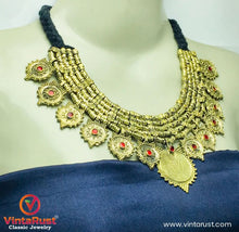 Load image into Gallery viewer, Handmade Gold Coins Chokers And Earrings with Jewelry Set