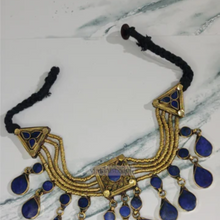 Load image into Gallery viewer, Black Friday Vintage Style Boho Stone Choker Necklace and Cuff