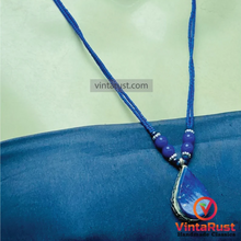 Load image into Gallery viewer, Lapis Lazuli Tear Drop Shape Pendant Necklace