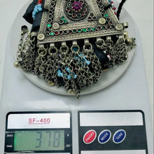 Load image into Gallery viewer, Vintage Kuchi Belt, Tribal Big Pendant and Coins