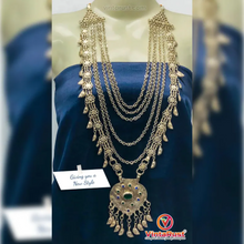 Load image into Gallery viewer, Multilayers Massive Vintage Bib Necklace With Pendant