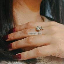 Load image into Gallery viewer, Handmade Tribal Silver Adjustable Ring