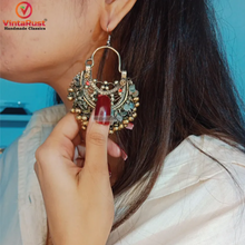 Load image into Gallery viewer, Tribal Kuchi Antique Earrings with Bells