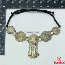 Load image into Gallery viewer, Handmade Boho Kuchi ChokerNecklace with Bells
