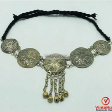 Load image into Gallery viewer, Handmade Boho Kuchi ChokerNecklace with Bells