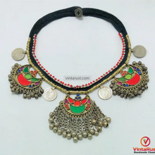 Load image into Gallery viewer, Afghan Kuchi Necklace with Bells and Coins