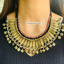 Load image into Gallery viewer, Vintage Tribal Boho Bib Choker Necklace