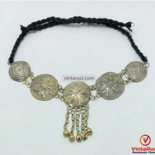 Load image into Gallery viewer, Handmade Boho Kuchi ChokerNecklace with Bells