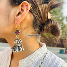 Load image into Gallery viewer, Handmade Boho Light Weight Kuchi Jhumka Earrings