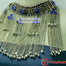 Load image into Gallery viewer, Handmade Kuchi Choker Necklace With Long Bells