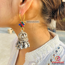 Load image into Gallery viewer, Handmade Boho Light Weight Kuchi Jhumka Earrings