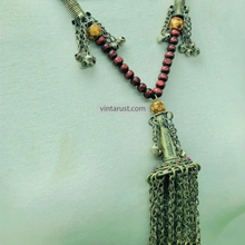 Load image into Gallery viewer, Vintage Kuchi Pendant Necklace with Bells