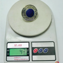 Load image into Gallery viewer, Natural Lapis Lazuli Stone Ring