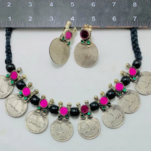 Load image into Gallery viewer, Vintage Coins Antique Choker Necklace
