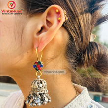 Load image into Gallery viewer, Handmade Boho Light Weight Kuchi Jhumka Earrings