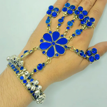 Load image into Gallery viewer, Blue Slave Bracelet Link and Chain Bracelet With Rings
