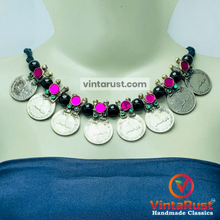 Load image into Gallery viewer, Vintage Coins Antique Choker Necklace