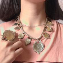 Load image into Gallery viewer, Antique Coins Necklace with earrings and ring Jewellery Set