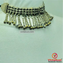 Load image into Gallery viewer, Stylish Statement Necklace with Silver Metal Beads