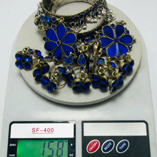 Load image into Gallery viewer, Blue Slave Bracelet Link and Chain Bracelet With Rings