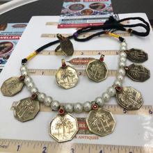 Load image into Gallery viewer, Vintage Coins and Pearls Beads Jewelry Set