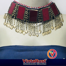 Load image into Gallery viewer, Handmade Necklace With Matha Tikka and Earrings