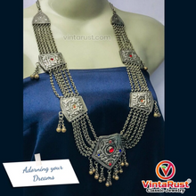 Load image into Gallery viewer, Handmade Antique Bib Necklace With Pendant