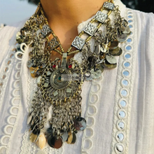 Load image into Gallery viewer, Statement Kuchi Necklace with Coins
