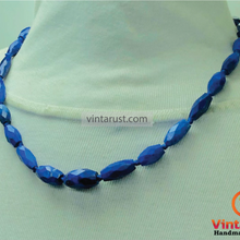 Load image into Gallery viewer, Lapis Stone Beaded Unisex Necklace