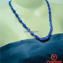 Load image into Gallery viewer, Lapis Stone Beaded Unisex Necklace