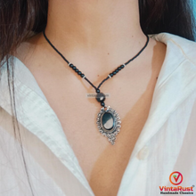 Load image into Gallery viewer, Bohemian Black Onyx-Style Pendant Necklace