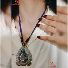 Load image into Gallery viewer, Trendy Lapis Lazuli Pendant Necklace
